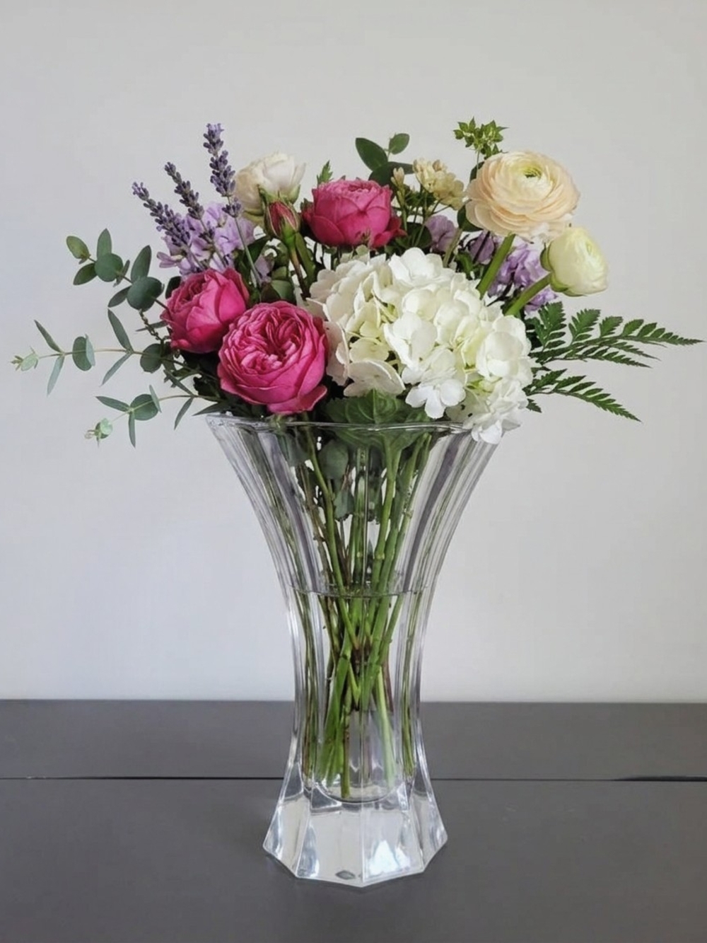 Nachtmann Crystal Fluted Vase